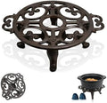 Cast Iron Teapot Warmer, Tea Pot Warmer with Tealight Holder, Portable