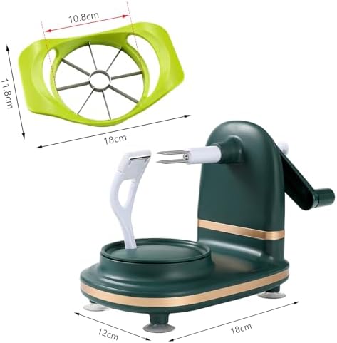 Manual Hand Crank Apple Peeler, Corer and Slicer – Suction Non Slip