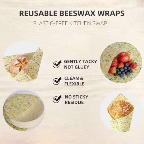 Beeswax Wraps for Food, XL, 19 x 23 Inch