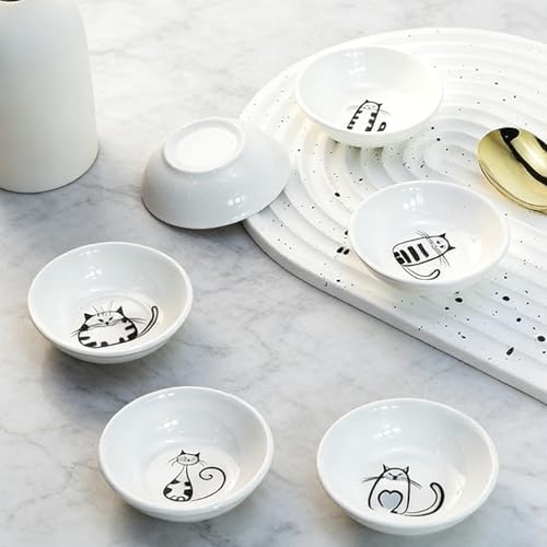 Ceramic Dipping Sauce Dishes Set of 6