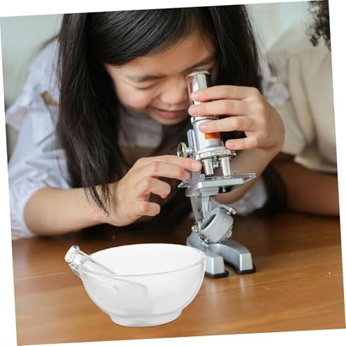 Glass Pestle and Bowl Set with Non Slip Base for Laboratory
