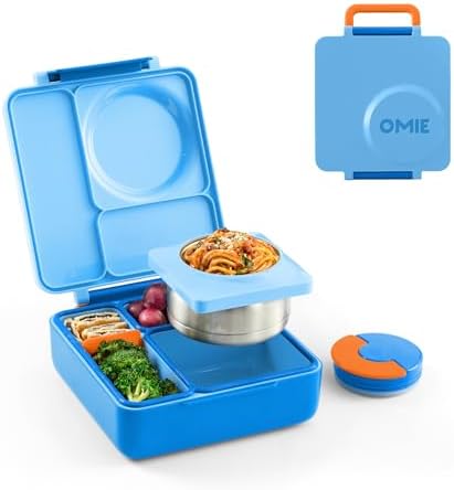 Omie OmieBox Kids Insulated Leakproof Bento Lunch Box with Food Jar