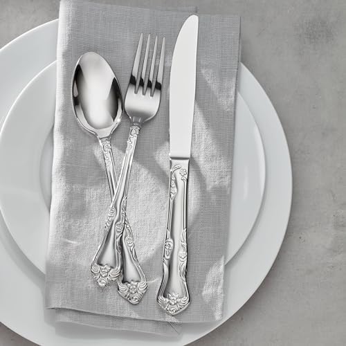 Oneida Azalea 45-Piece 18/0 Silverware Set for 8, Flatware