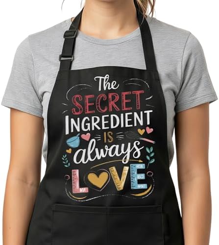 Funny Baking Apron for Women, The Secret Ingredient Is Always Love