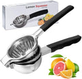 Stainless Steel Lemon Squeezer with Silicone Handles