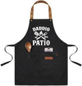 INNORU Daddio of the Patio Sign Apron with Pockets, Funny Cooking