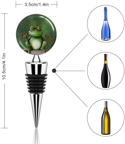 Welcome Frog Wine Stopper Vacuum Alloy Wine Bottle Stopper Reusable
