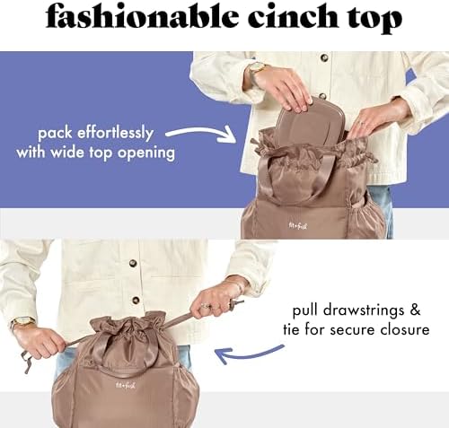 Fit & Fresh Cromwell Cinch Insulated Lunch Bag for Women w/Containers