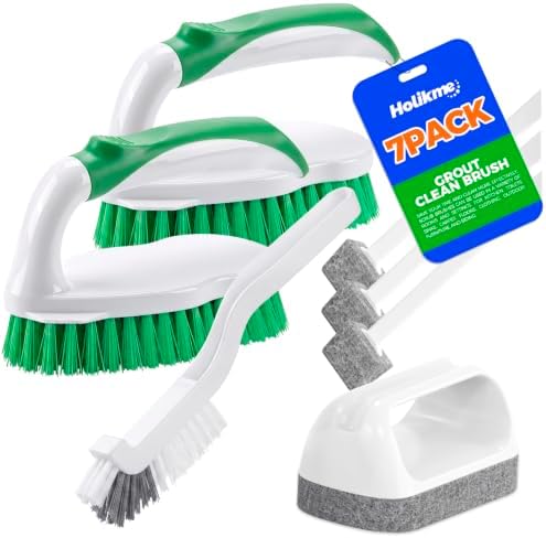 Holikme Cleaning Brush Set, 7 Pack, Green
