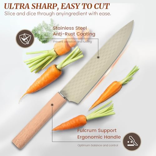 12-Piece Stainless Steel Knife Set with In-Drawer Block