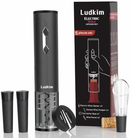 Electric Wine Opener, 5-in-1 Automatic Wine Bottle Opener