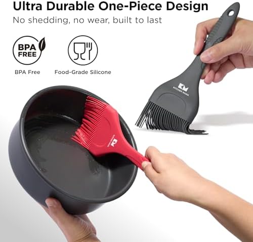 Kitchen Mama Platinum Silicone Pastry & Basting Brush Set