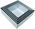 5 Tier Square Baking Pan Set Multilayer Cake Molds For Birthday