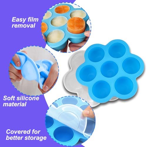3 Pack Silicone Egg Bite Mold for Air Fryer Silicone Molds