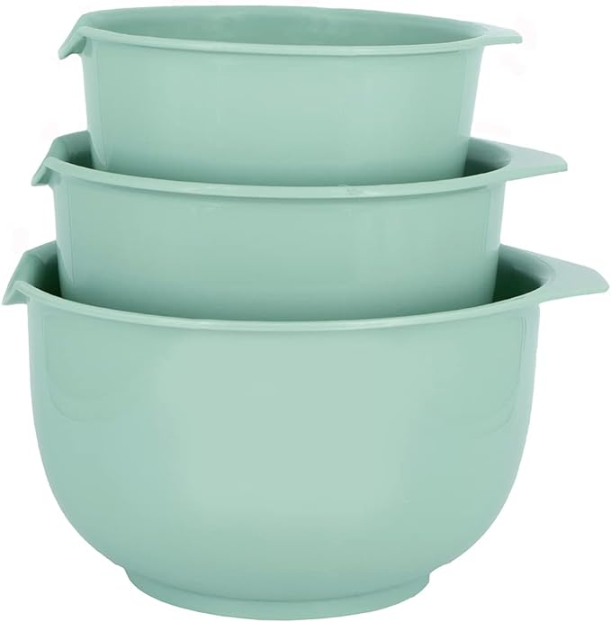 Glad Mixing Bowls with Pour Spout, BPA Free, Dishwasher Safe Plastic | Kitchen by GladTrashFoodStorage