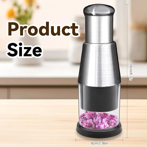 Stainless Steel Manual Garlic Press Chopper