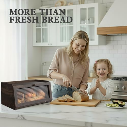 LOHASOK Bread Box for Kitchen Countertop