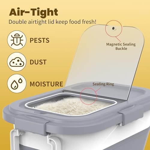 HOYTAMDA 25-35Lbs Collapsible Rice Container