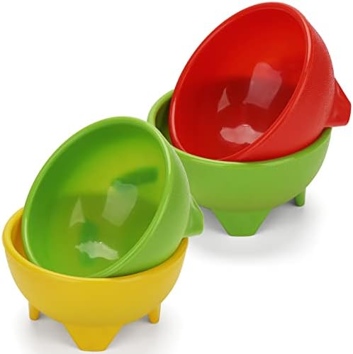 ZEAYEA 18 Pcs Salsa Bowls for Party, 4.5" Diameter Plastic Dipping