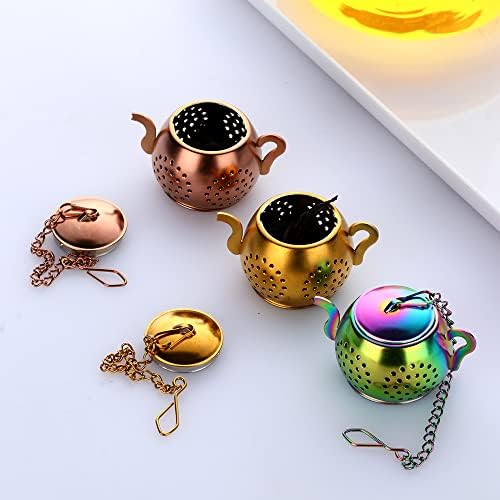3 Pack Tea Infuser For Loose Tea Stainless Steel Reusable Strainer