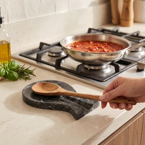 Radicaln Marble Spoon Rest for Stove Top 8" - Kitchen Spoon Holder
