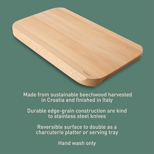 Bloomhouse Italian Beech Wood Cutting Board, 20 x 12 Inch