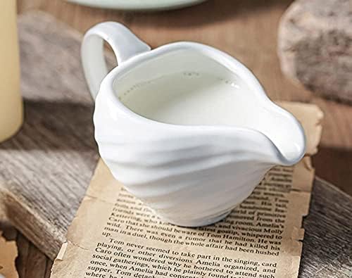 Ceramic Embossed Leaf Sugar Bowl Cream Jug Milk Jar Cream