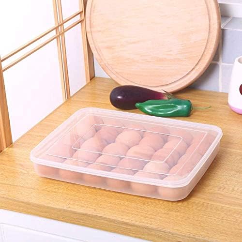 Covered Egg Holder for Refrigerator,30 Deviled Egg Tray with