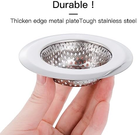 CORNERJOY 4 Pack Heavy Duty Stainless Steel Kitchen Sink Drain