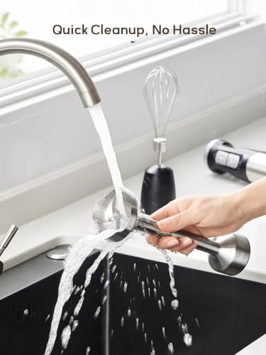 Reemix Immersion Blender Handheld, 5-in-1 Electric Hand Blender Set