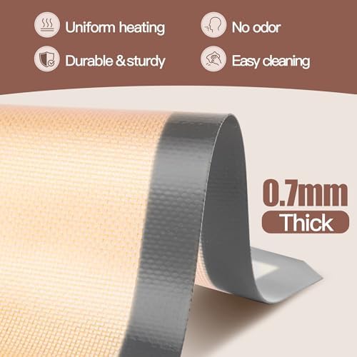 Silicone Baking Mat Set, 3 Pack, Gray
