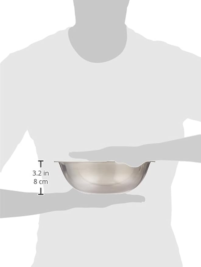 Winco 3 Quart Heavy-Duty Stainless Steel Mixing Bowl - Image 2