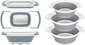 QiMH Collapsible Colander Strainer Set of 4-1 PC 6 Quart Expandable