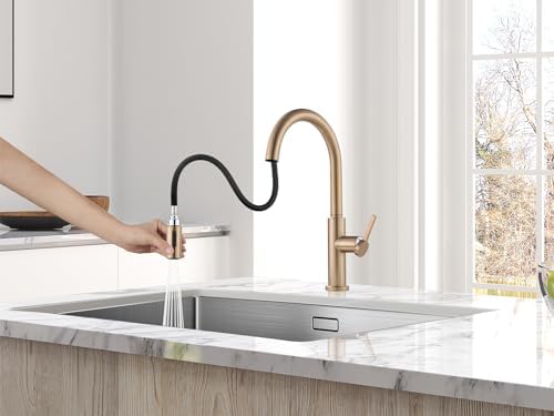 AguaStella AS31CPB Kitchen Sink Faucet, Champagne Bronze