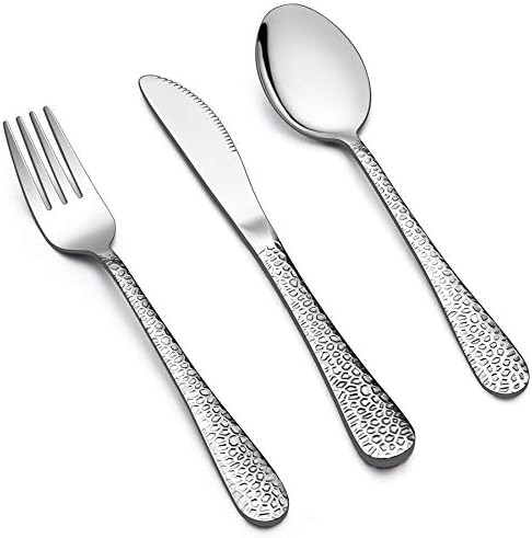LIANYU 12-Piece Kids Utensils Silverware Set, Stainless Steel Toddler