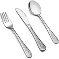 LIANYU 12-Piece Kids Utensils Silverware Set, Stainless Steel Toddler