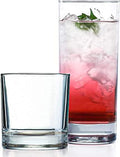 Le'raze 8pc Drinking Glasses Dishwasher Safe Everyday Durable