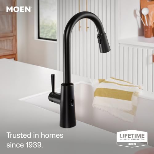 Moen Riley Touchless Pulldown Kitchen Faucet, Matte Black