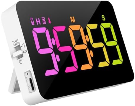 PERSUPER Kitchen Digital Timer, Rechargeable, Vibration Mode