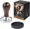 Coffee Tamper Espresso Press with Tamper Mat 304 Stainless Steel Flat
