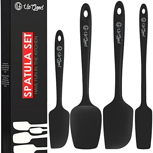 UpGood Silicone Spatula Set, 4 Pcs, Black