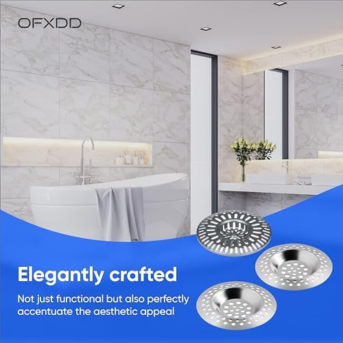Shower Drain Hair Catchers - Stainless Steel & Plastic Sink Strainers