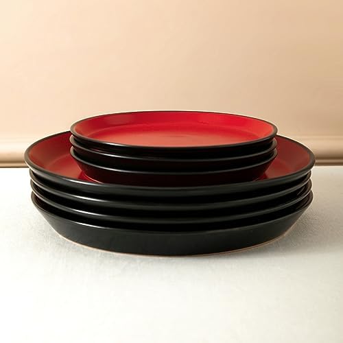 Stone Lain Albie Stoneware 16 Piece Modern Dinnerware Set, Kitchen