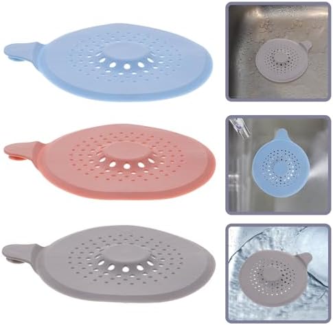3pcs TPR Drain Cover Stopper for Kitchen and Bathroom