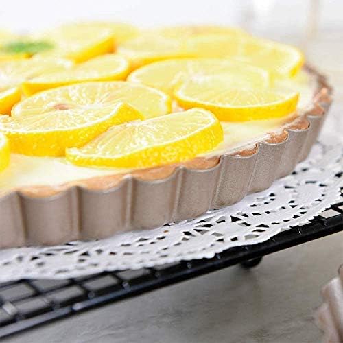 4 Inch Quiche Pie Mini Cake Tins Set of 4 Fluted Flan/Tart Pans with