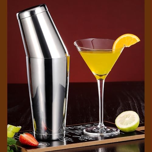 Mwellewm Cocktail Shaker Set Bartender Kit, 12 Pcs Boston Drink Shaker