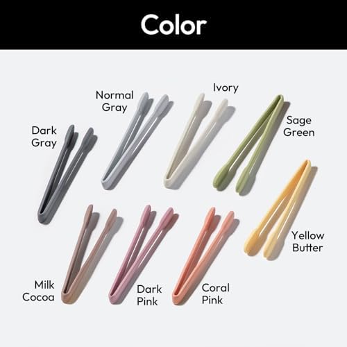 Carrotez Silicone Kitchen Tongs, Dark Gray