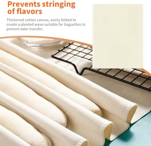 Baguette Pan Set, 4 Loaf Perforated French Bread Baking Pan Kit Set