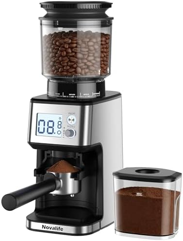 Conical Burr Coffee Grinder, 51 Grind Settings, 1-12 Cups