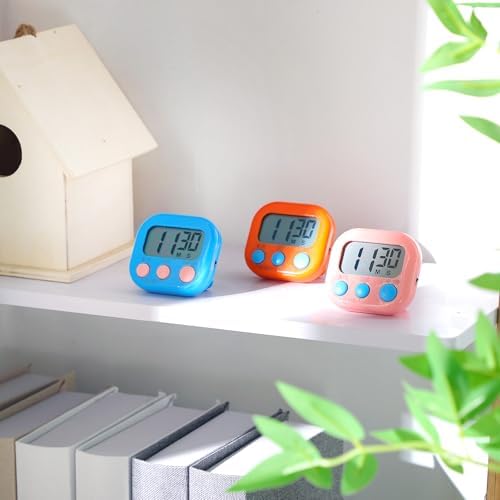 Weewooday 12-Piece Magnetic Digital Kitchen Timers, Multicolor